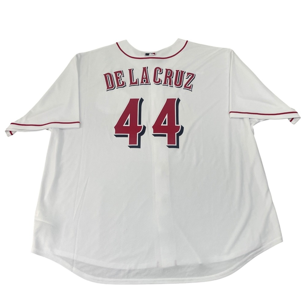 Nike Elly De La Cruz Cincinnati Reds Jersey #44 White Men's 4XL Big & Tall NWT